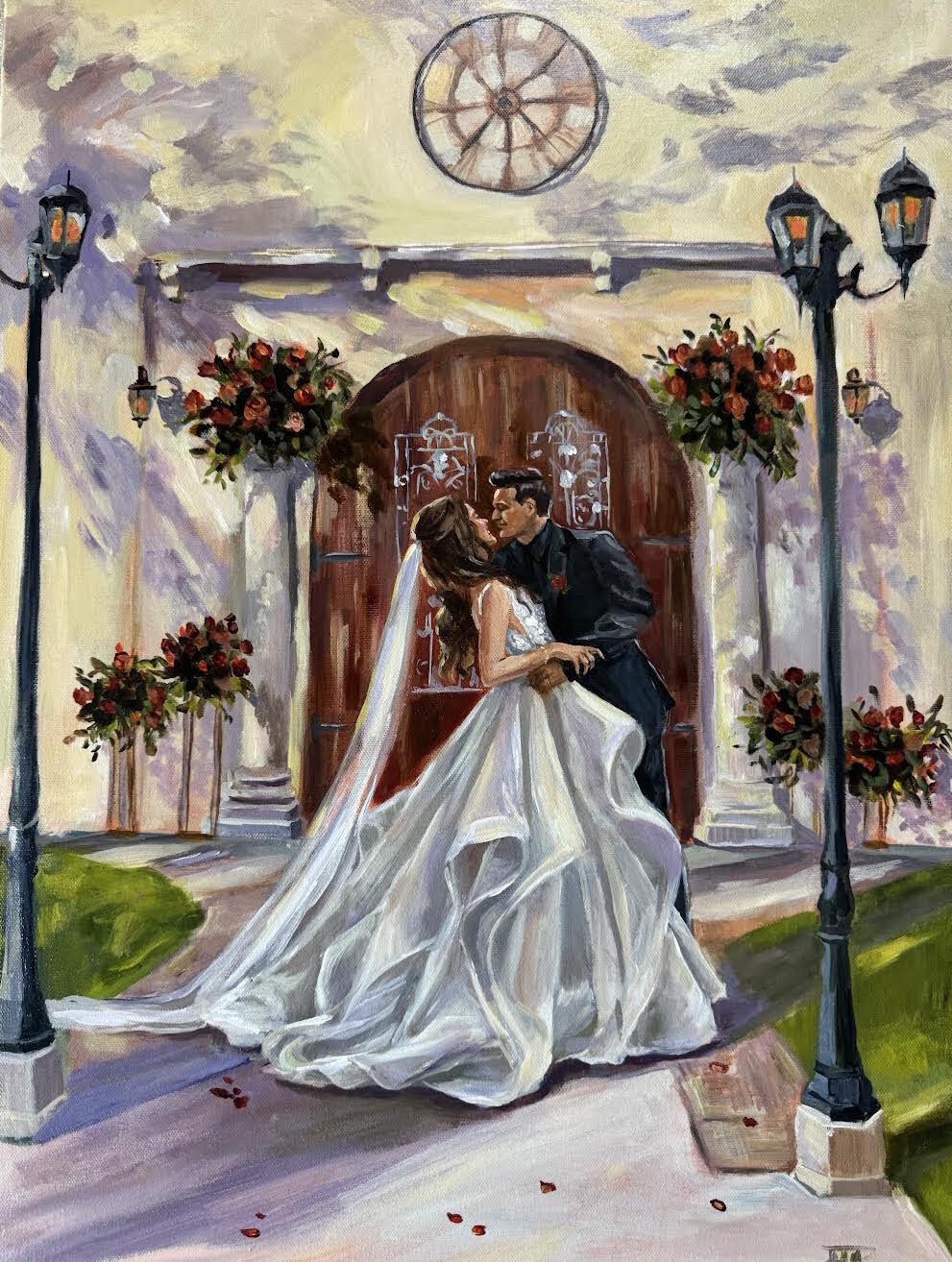 Ceremony dip kiss