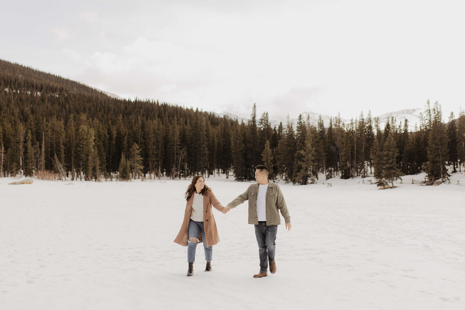 rocky mountain engagement photographer