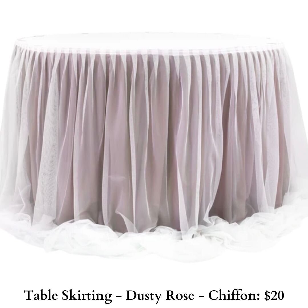 Table Skirting-Dusty Rose-Chiffon-894