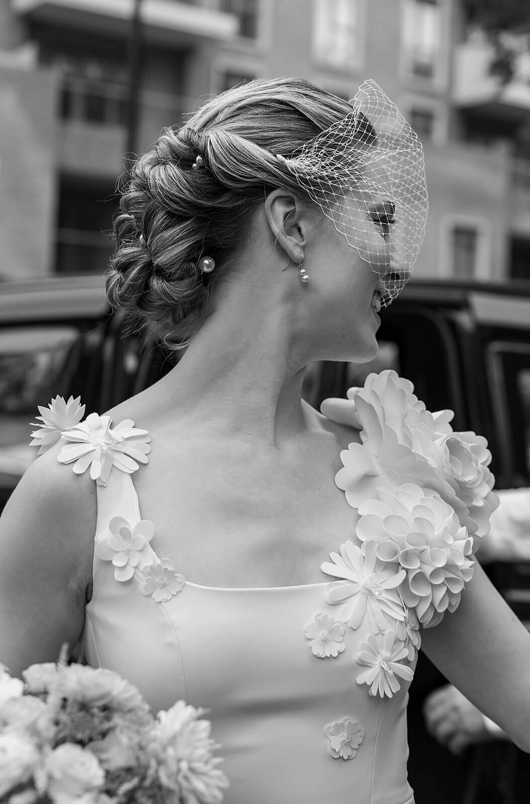 Candid Editorial Style  Photo of Bride . By London Wedding Photographer Peach Portman