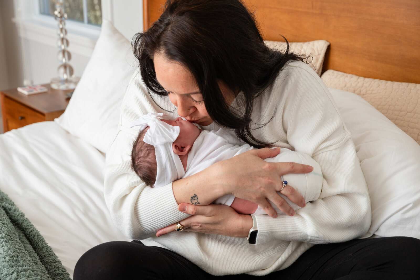 mom-kissing-baby-new-jersey-newborn-photographers