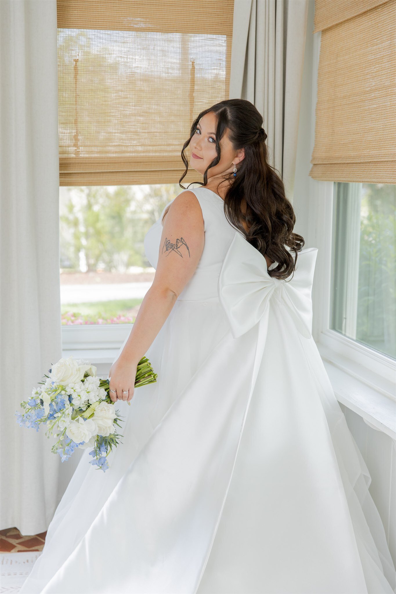 Moments by Hiba Raleigh Wedding Photographer Bansen Farms Event Space Fall Wedding Hannah and Logan-13