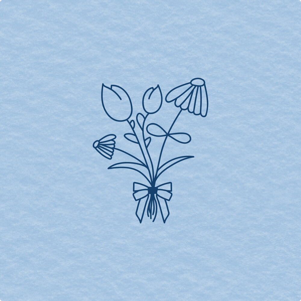 Illustration of a flower bouquet.