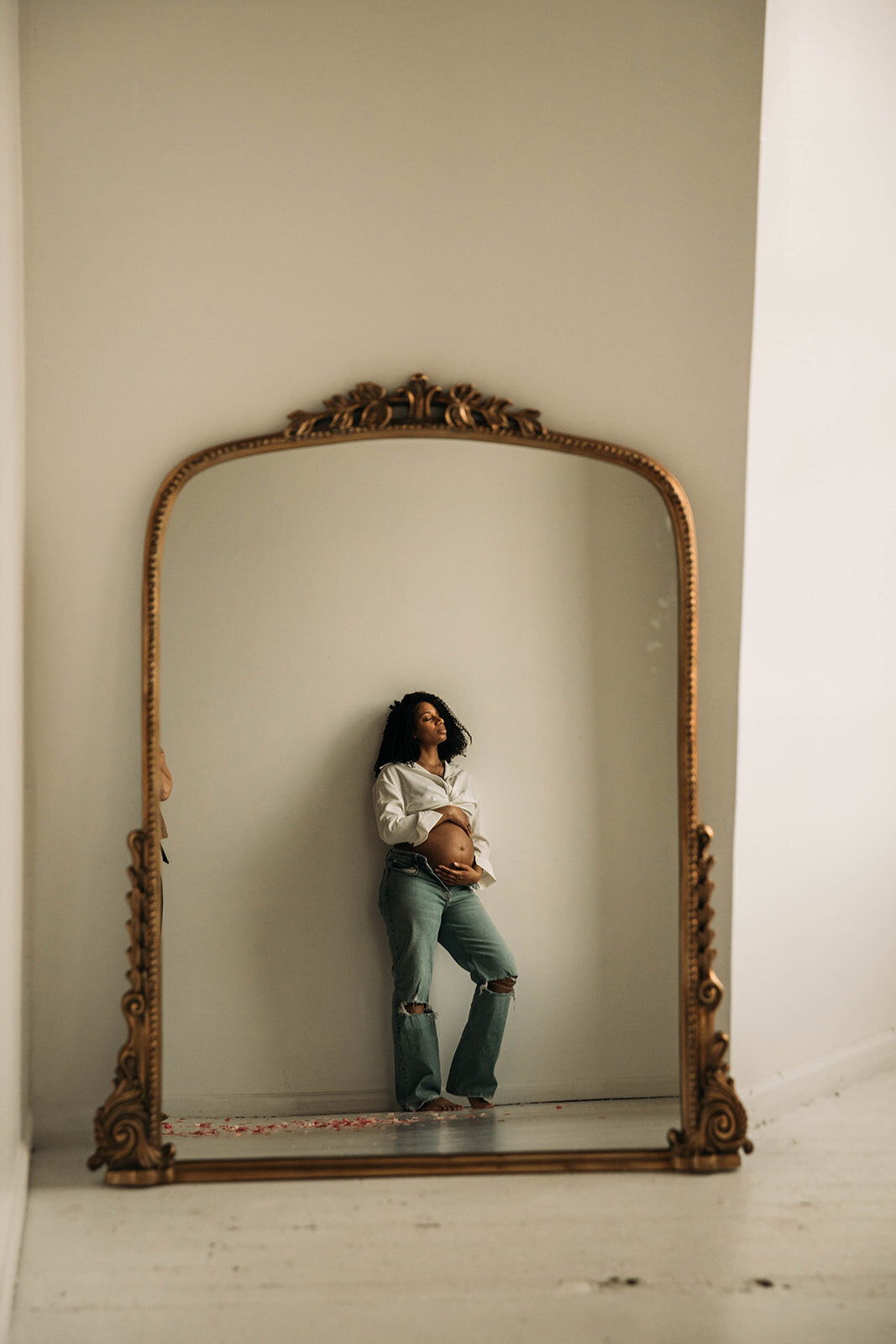 Concord NC Studio Bohemian Maternity Photos-2444