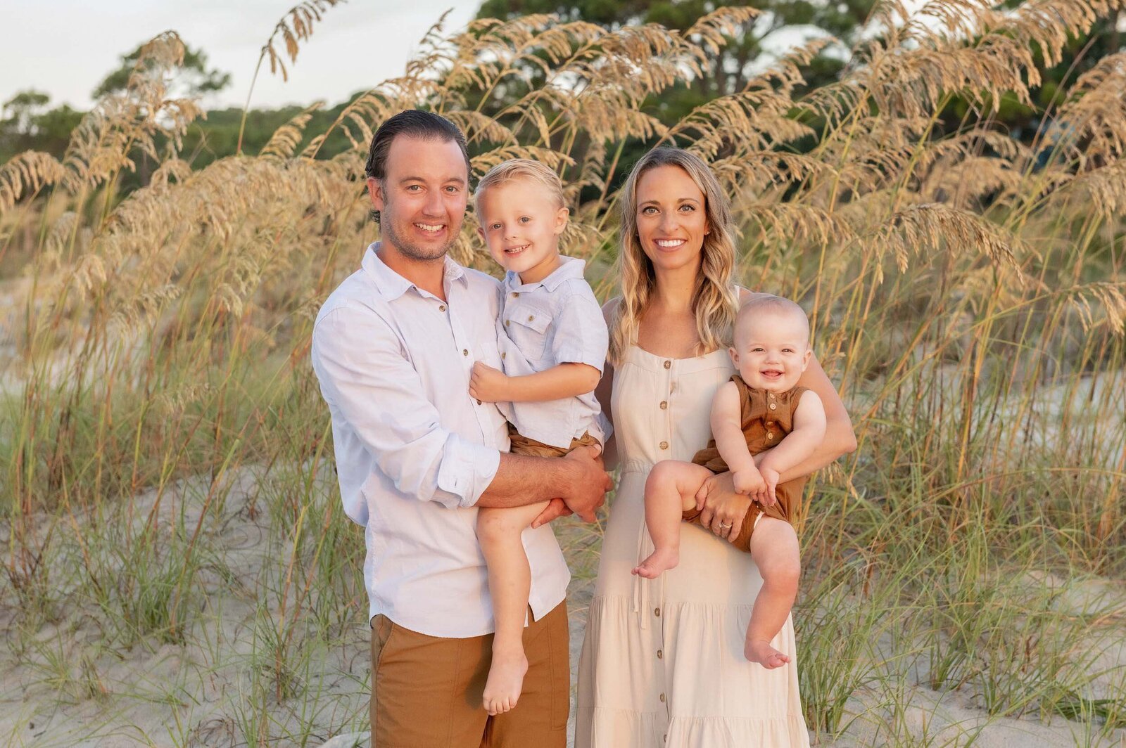 family on hilton head island beach