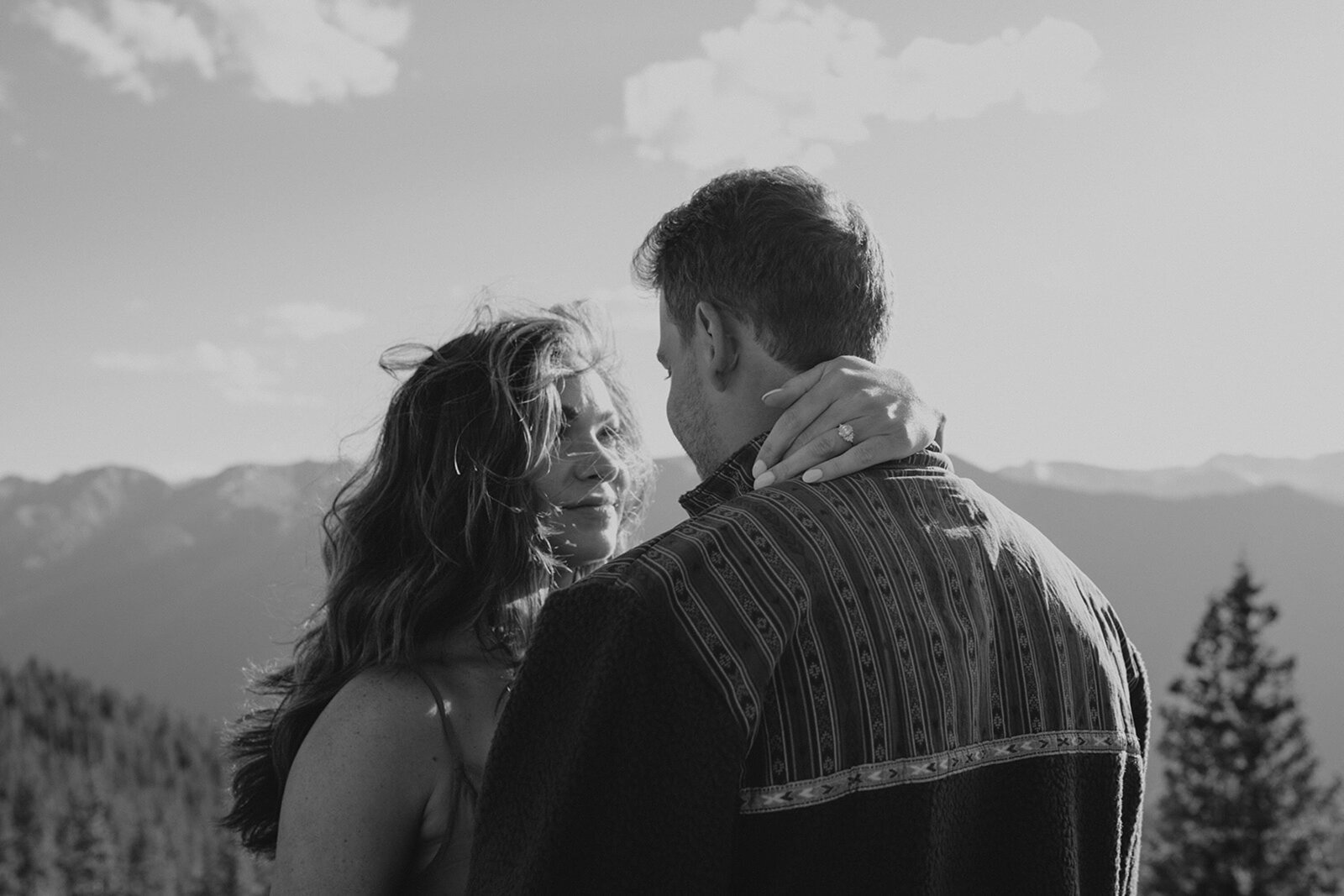 The Little Nell wedding proposal photos mountain in Aspen, Colorado