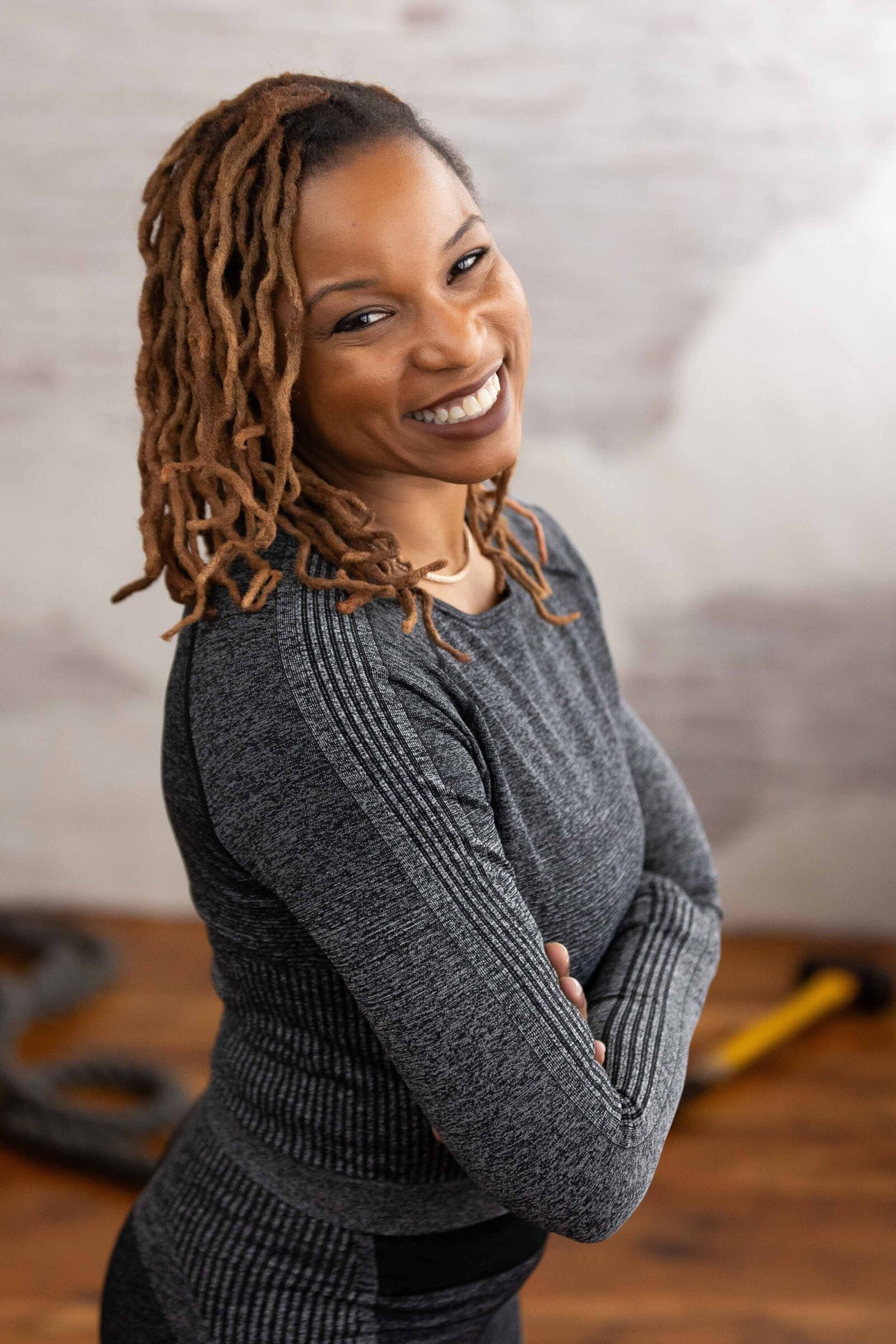 photo of a woman smiling