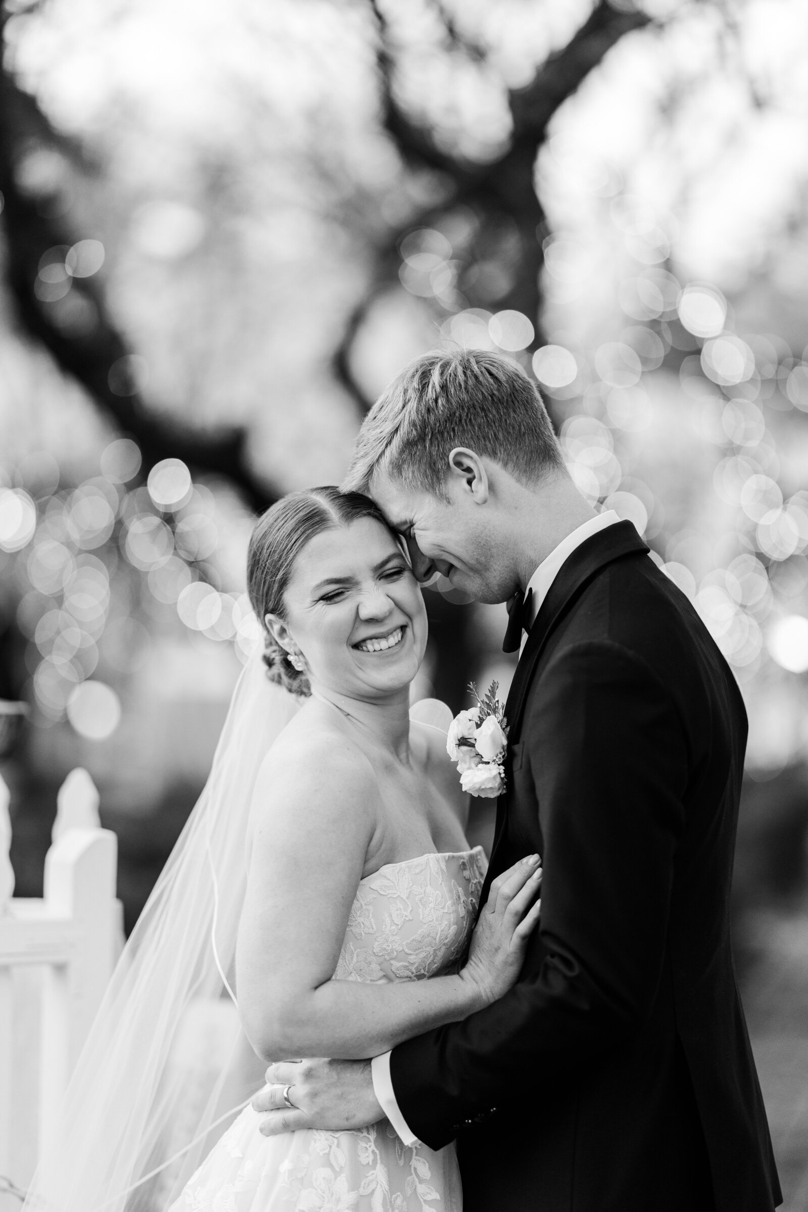 Golden Hour Glow – A Winter Wedding in the North Georgia Mountains in black and white