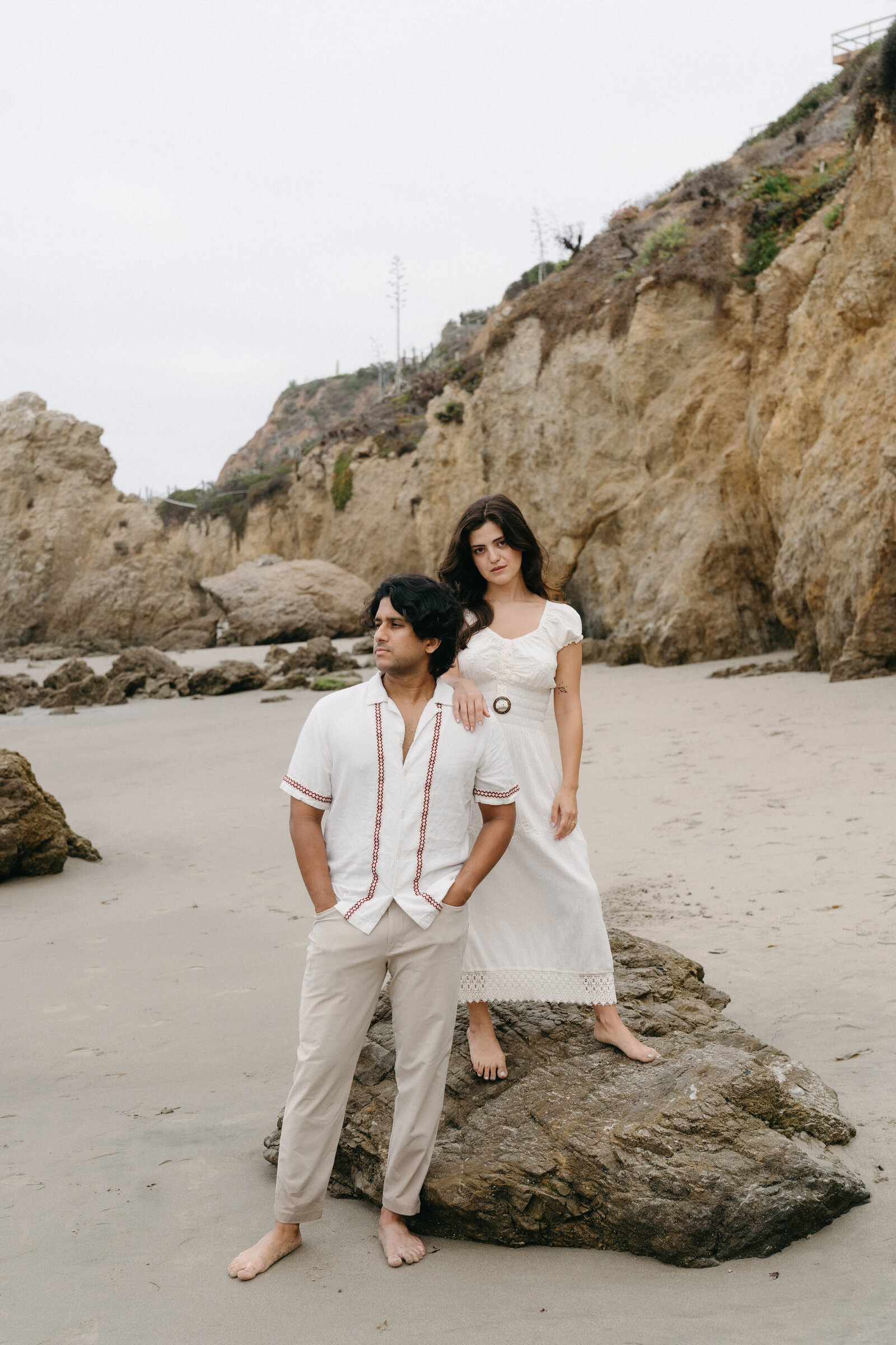 Cinematic Malibu CA Beach Engagement Session