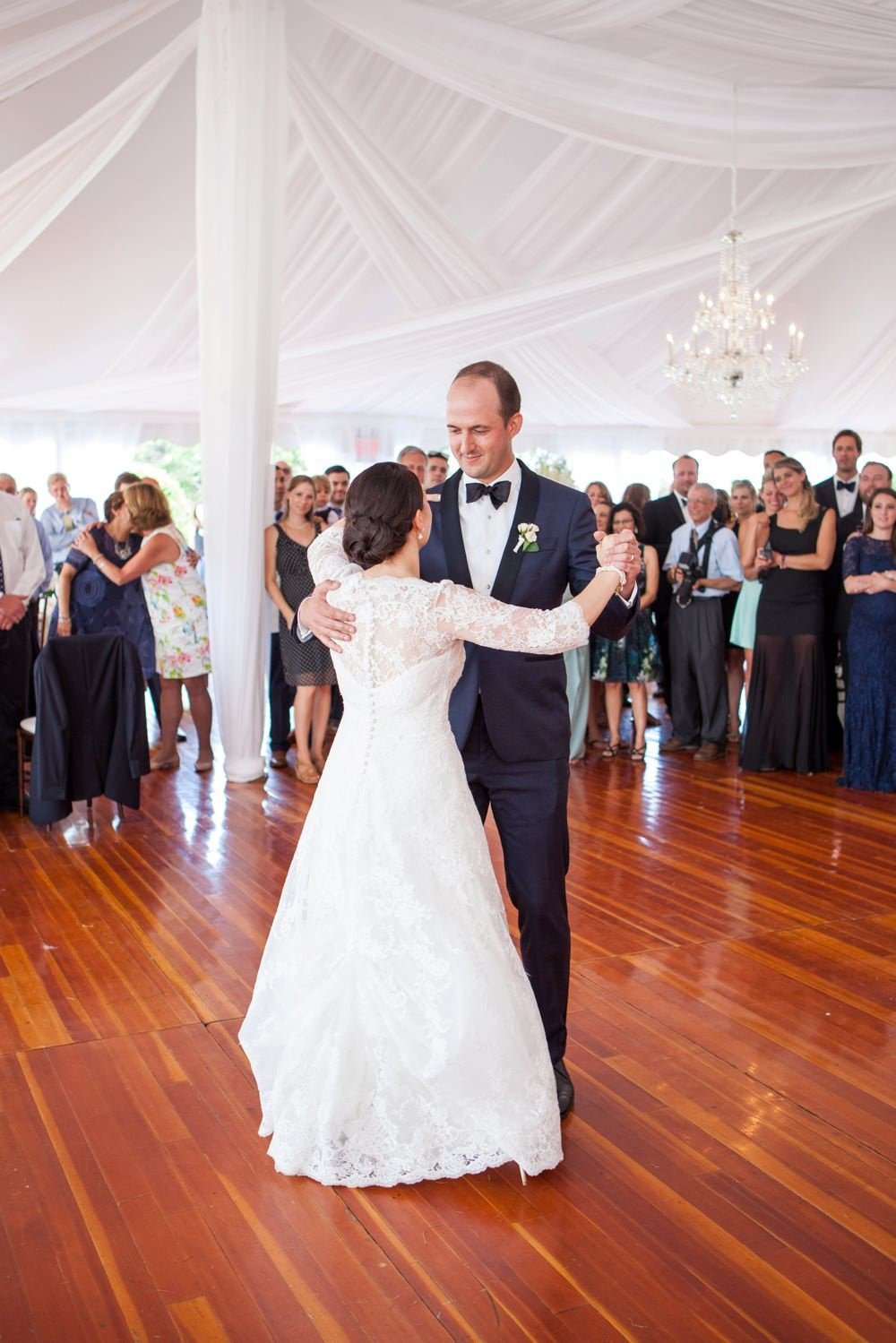 Classic tented wedding at The Eisenhower House in Newport, RI