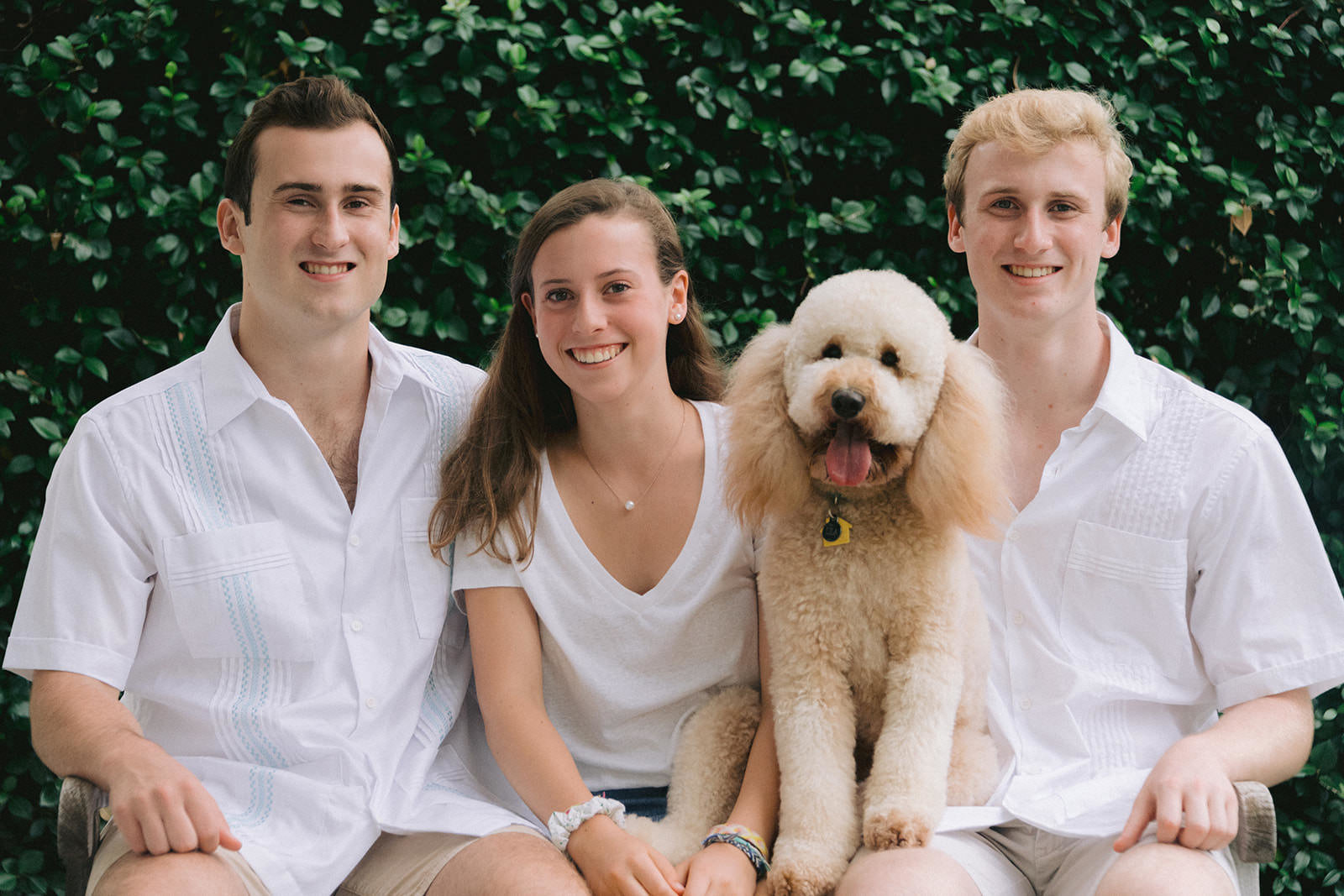 Photo taken in River Oaks in Houston of a family for a christmas card