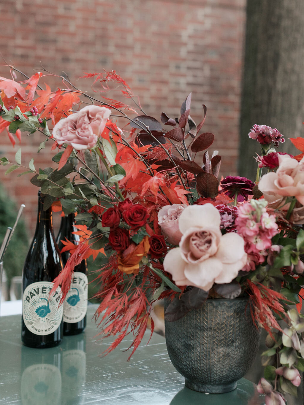145Kate Campbell Floral Meridian House fall wedding by Greer Gattuso photo cocktail