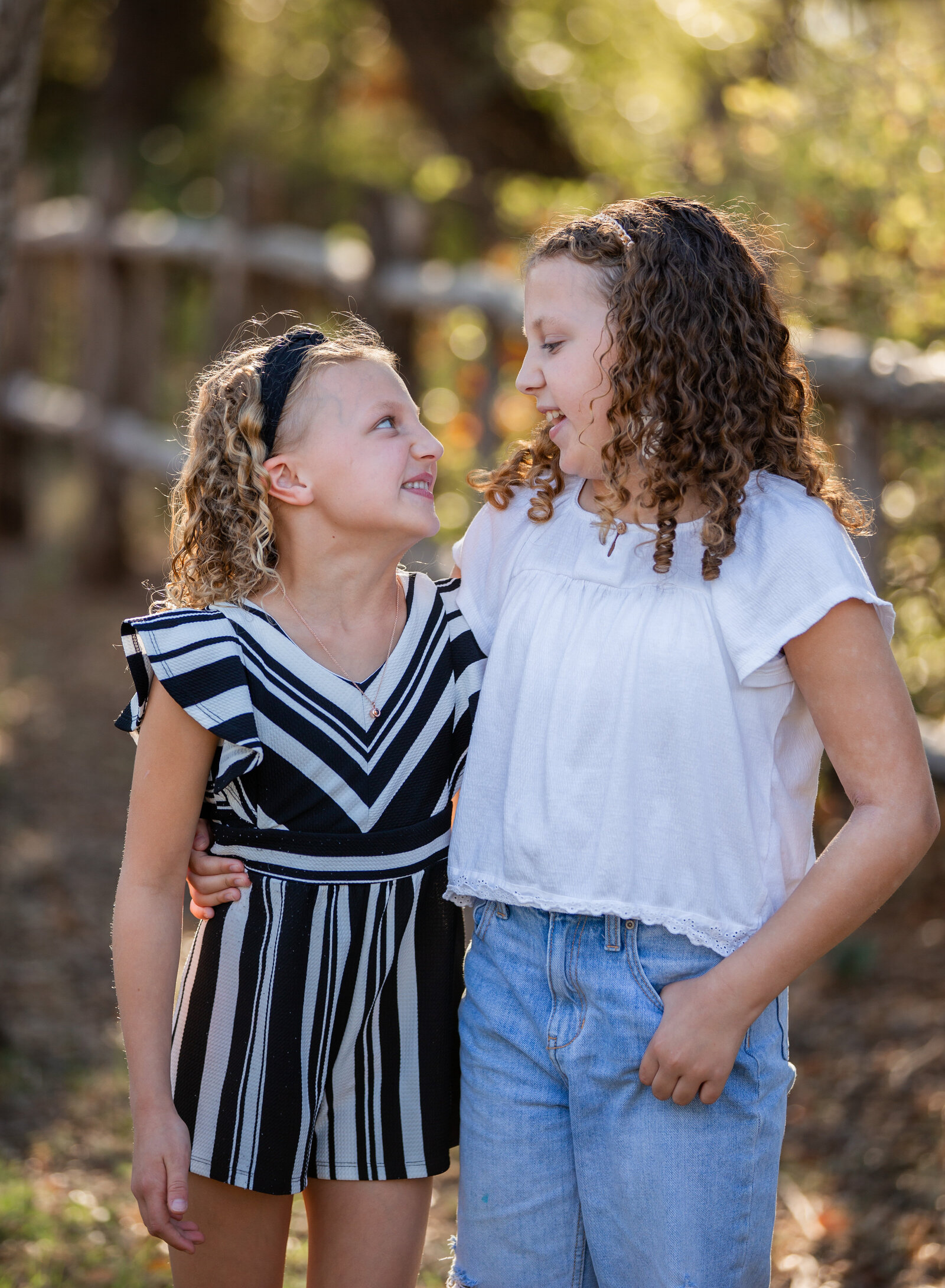 sisters laughing