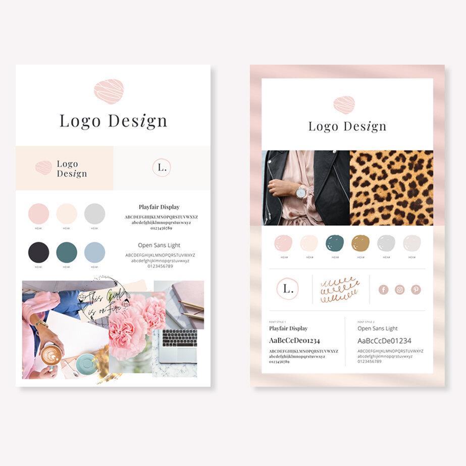 Brand Board Canva Templates