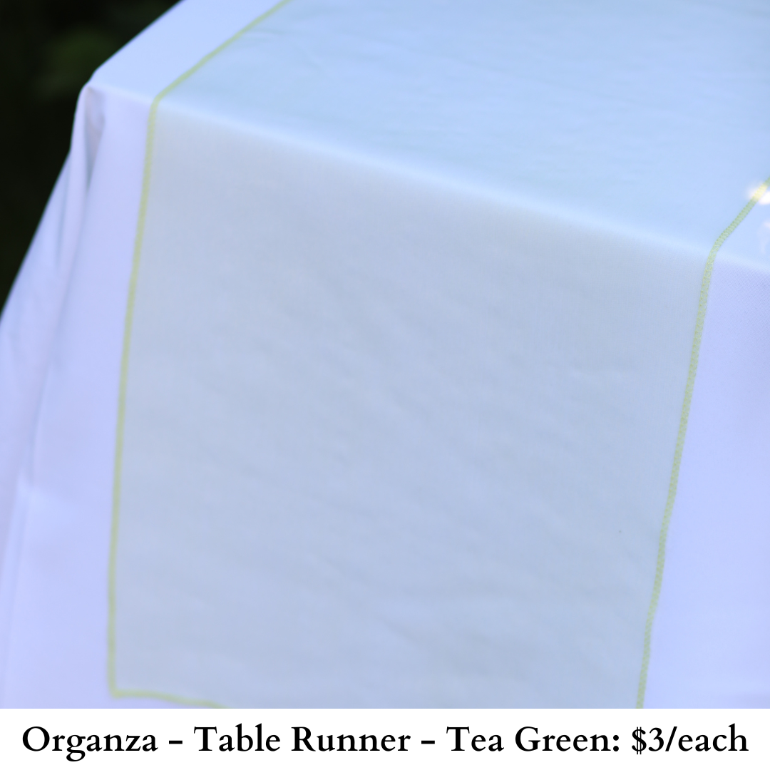 Organza-Table Runner-Tea Green-368