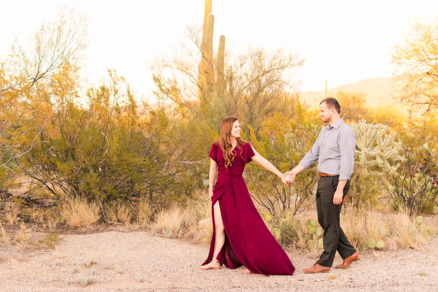Desert Engagement Session Tucson Diana and Dalyn- 093