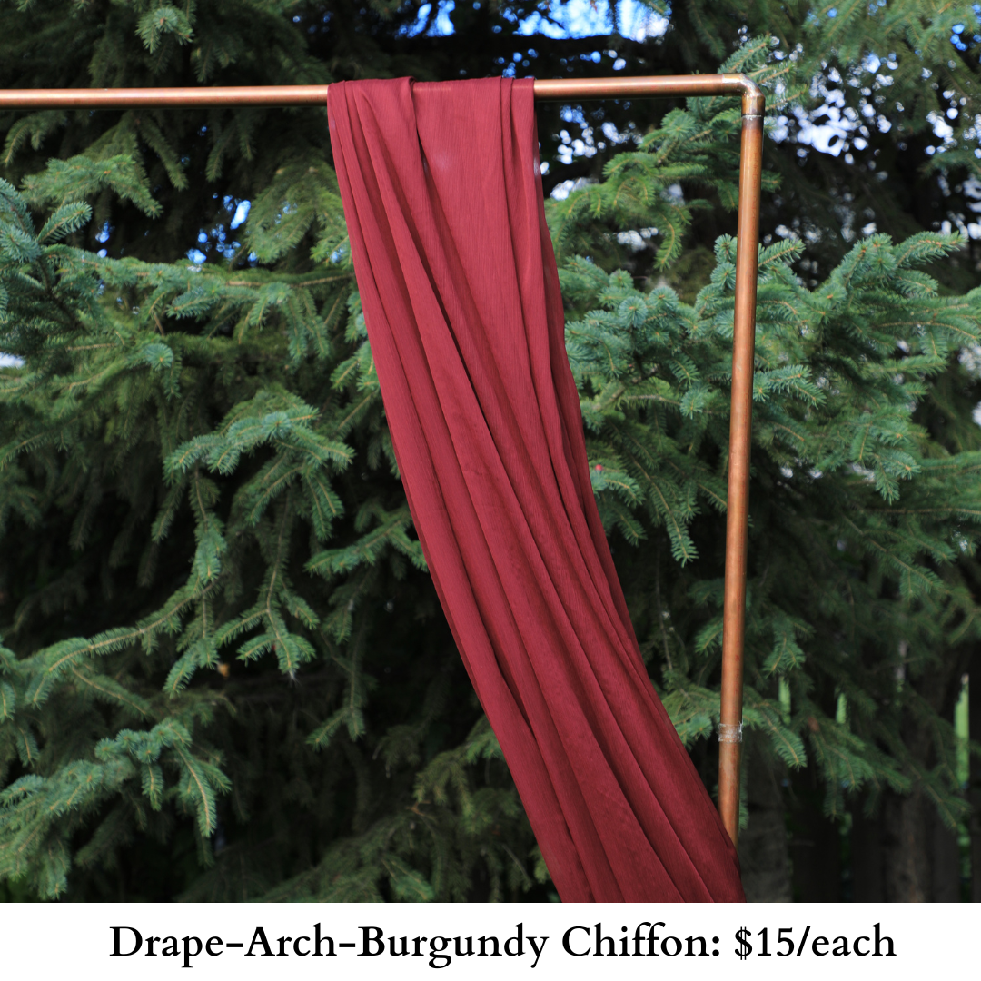 Drape-Burgundy Chiffon-805