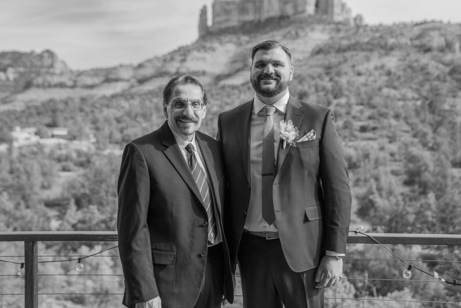 nate and dad black white