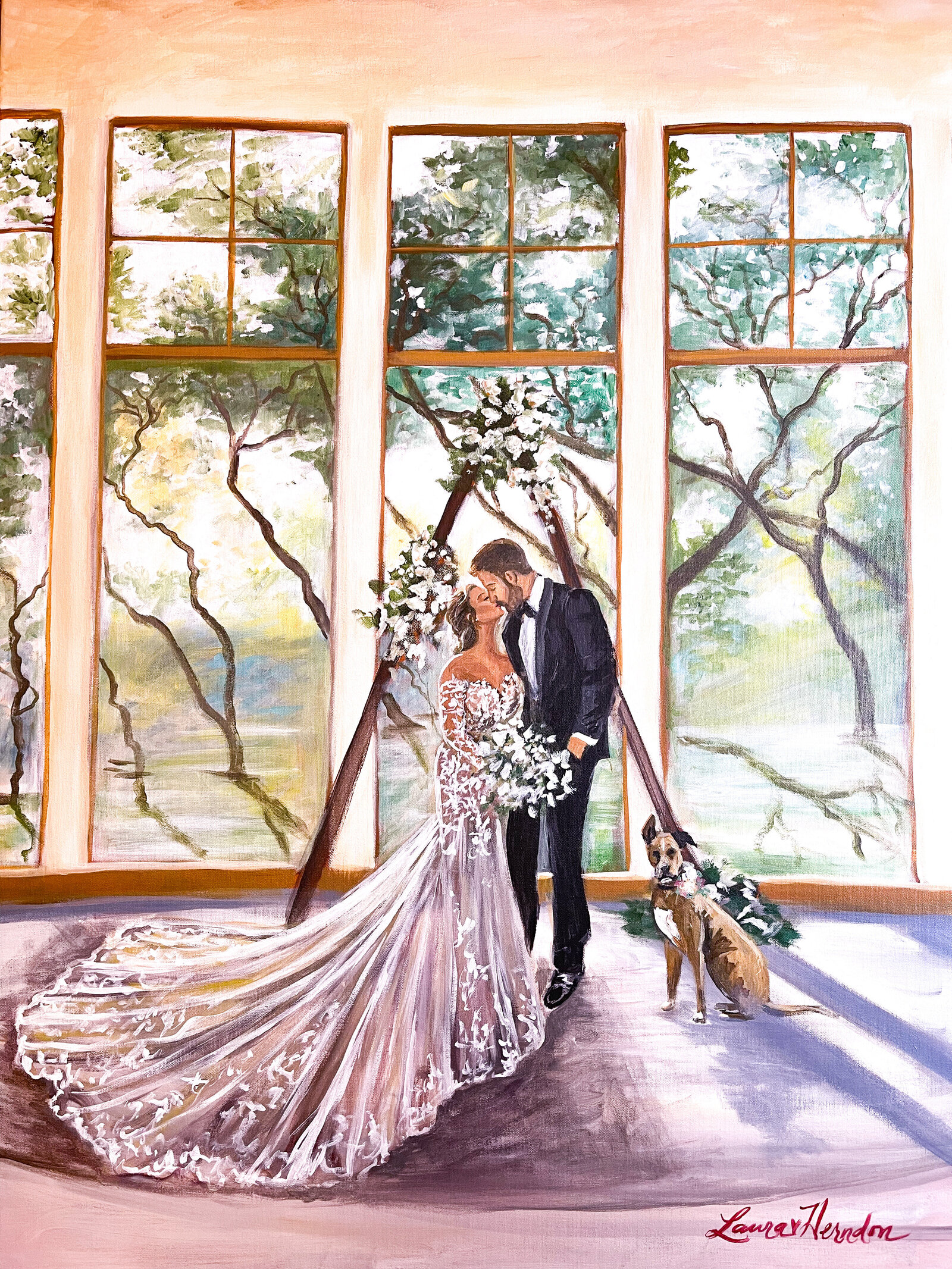 Canyonwood ridge wedding painting Jessica Fisher -Feb 24,2024
