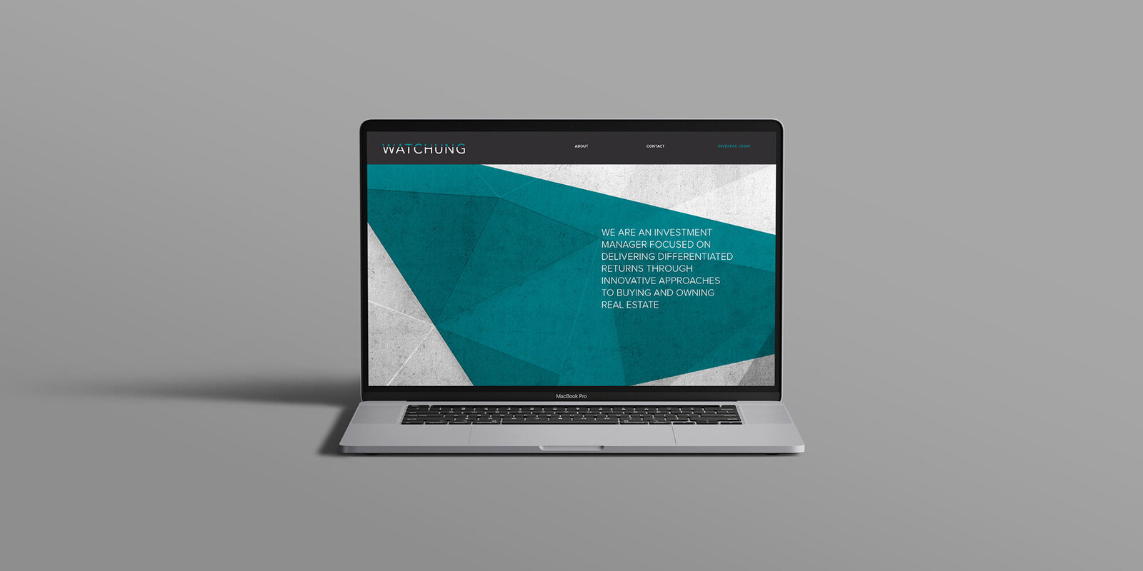 Watchung Website on Laptop
