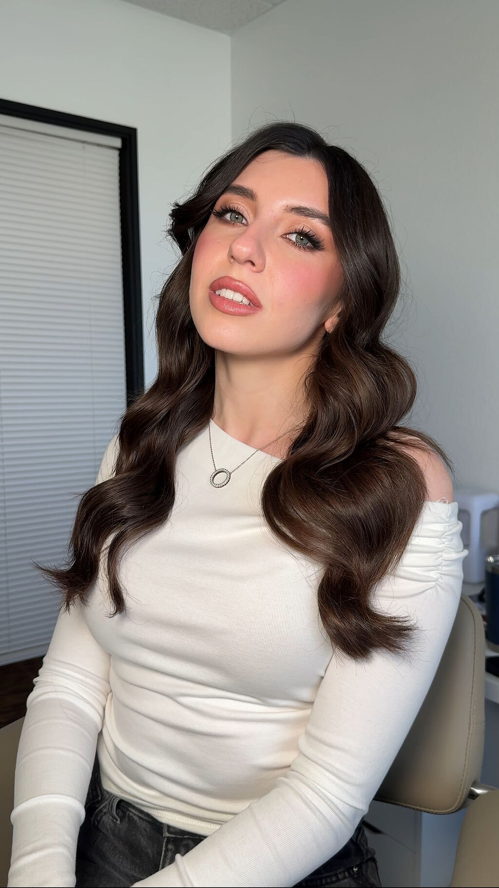 Beautiful bride's makeup and hair done by Yana Beauty Studio in San Francisco 