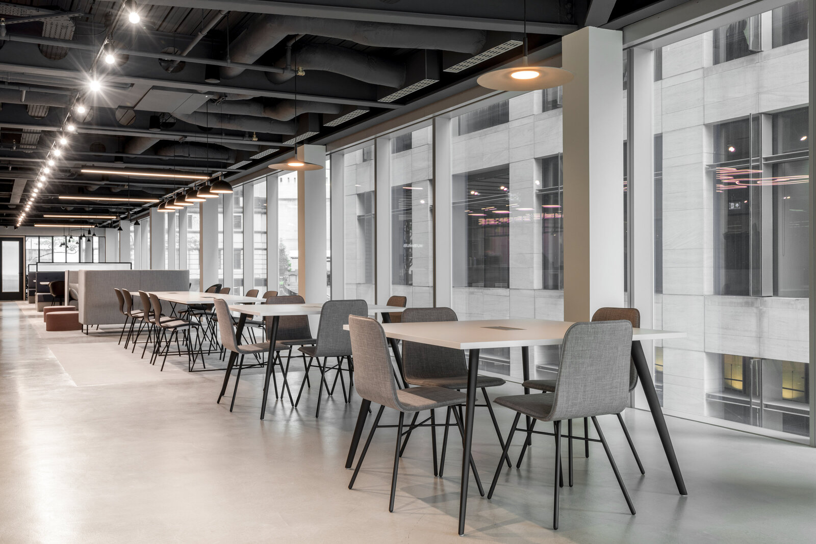 Workspace case study – premium office furniture integrating branding, design, and functionality.
