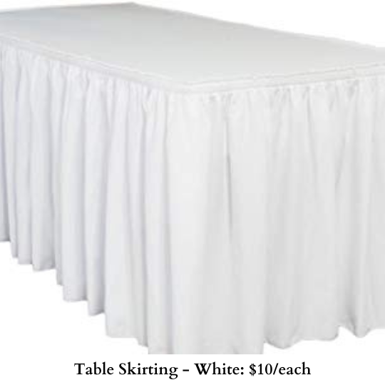 Table Skirting-White-342