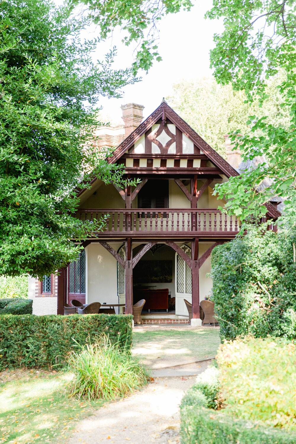 Summer Cottage at Cliveden House with a brown wrap porch