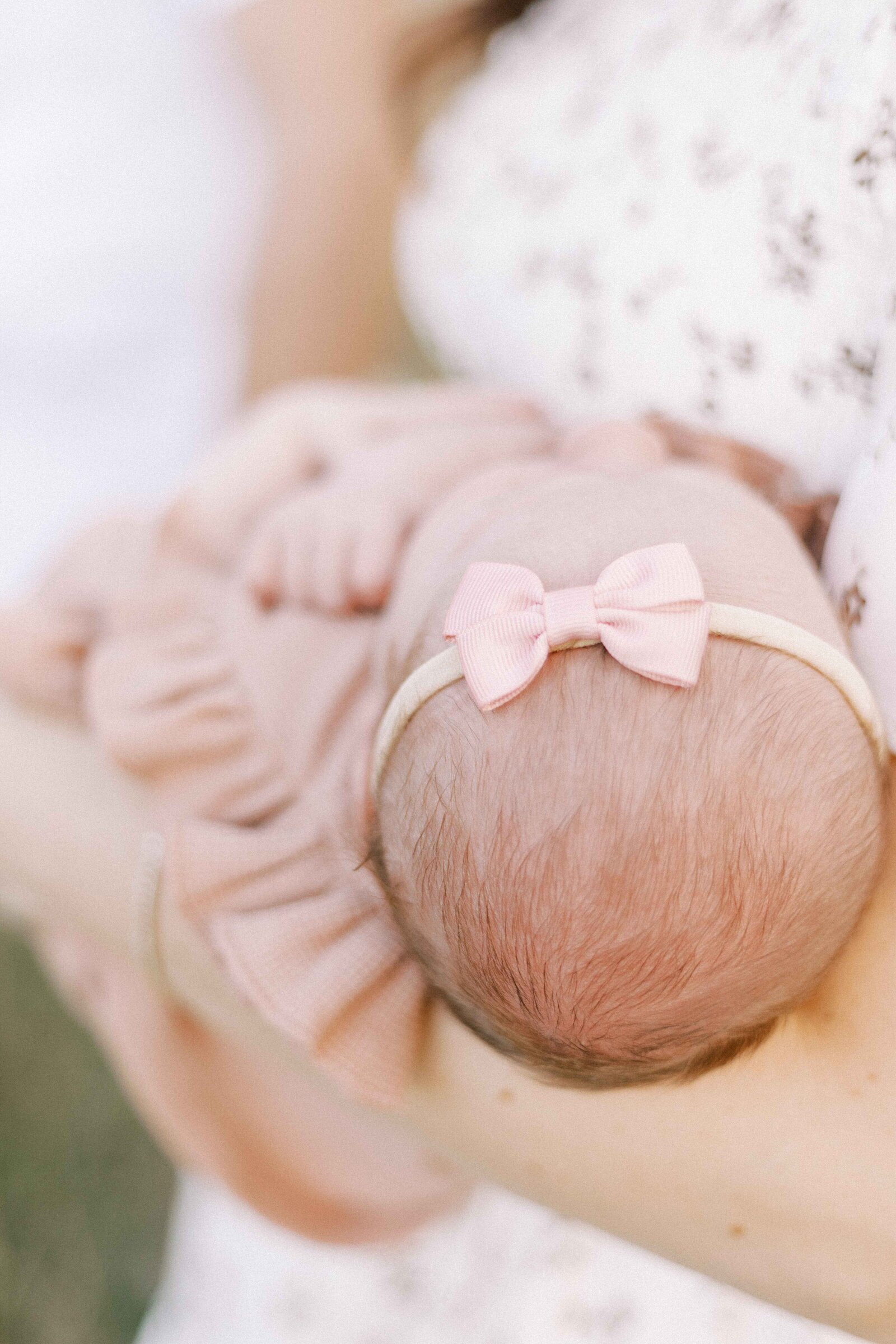 newborn baby bow in peoria illinois newborn photos 