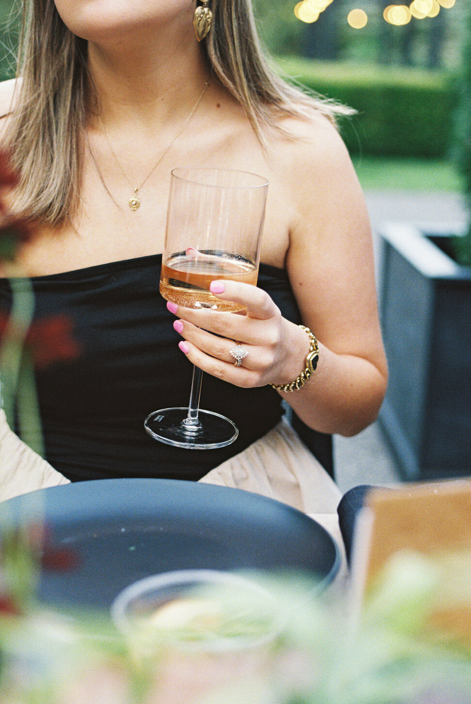 wedding-guest-holding-wine