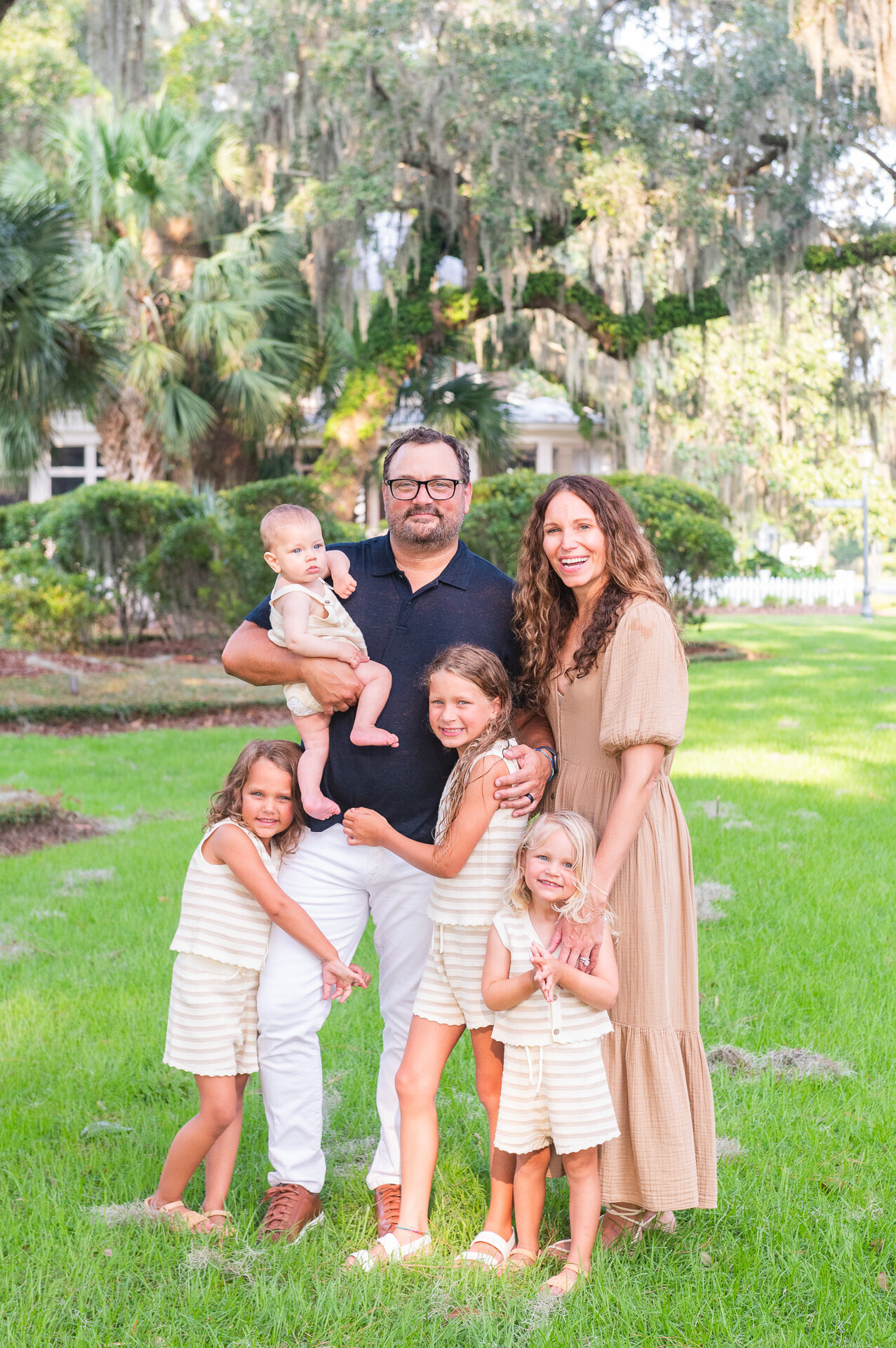 family at park in Bluffton SC