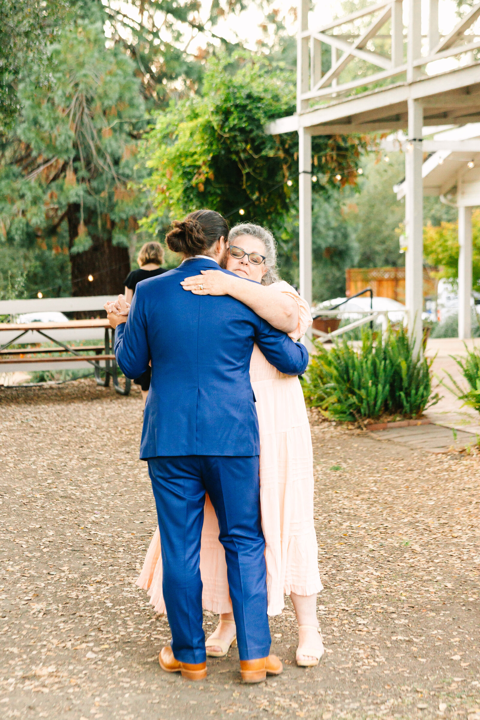 First dance at a colorful wedding reception in Santa Cruz, California.