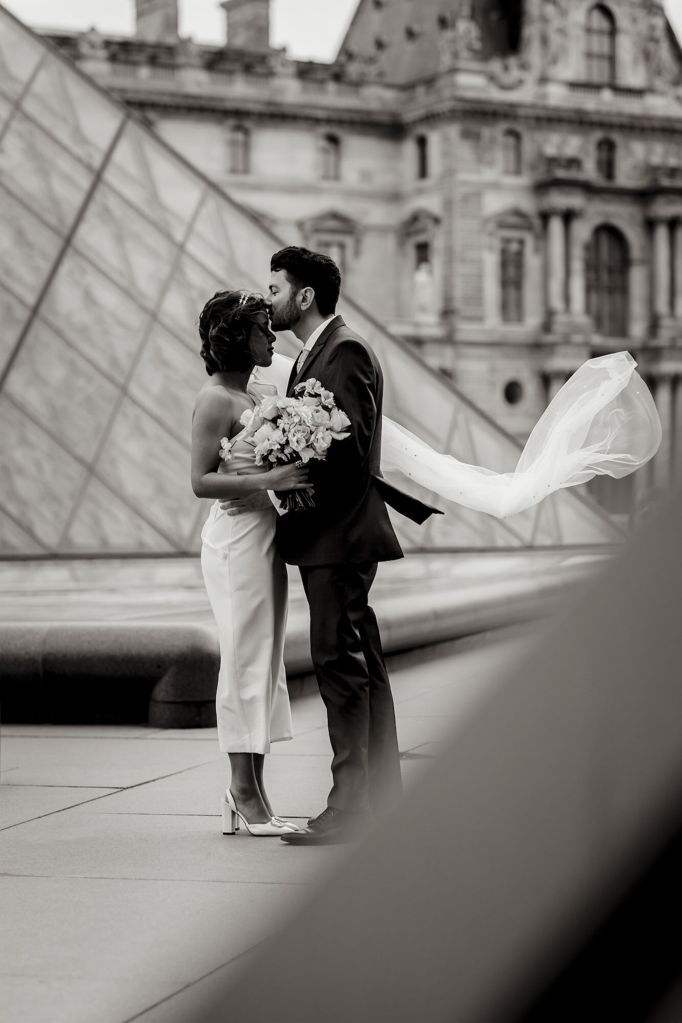 ANNABEE Photography - Alejandra & Alexis Bridal Paris130 BW