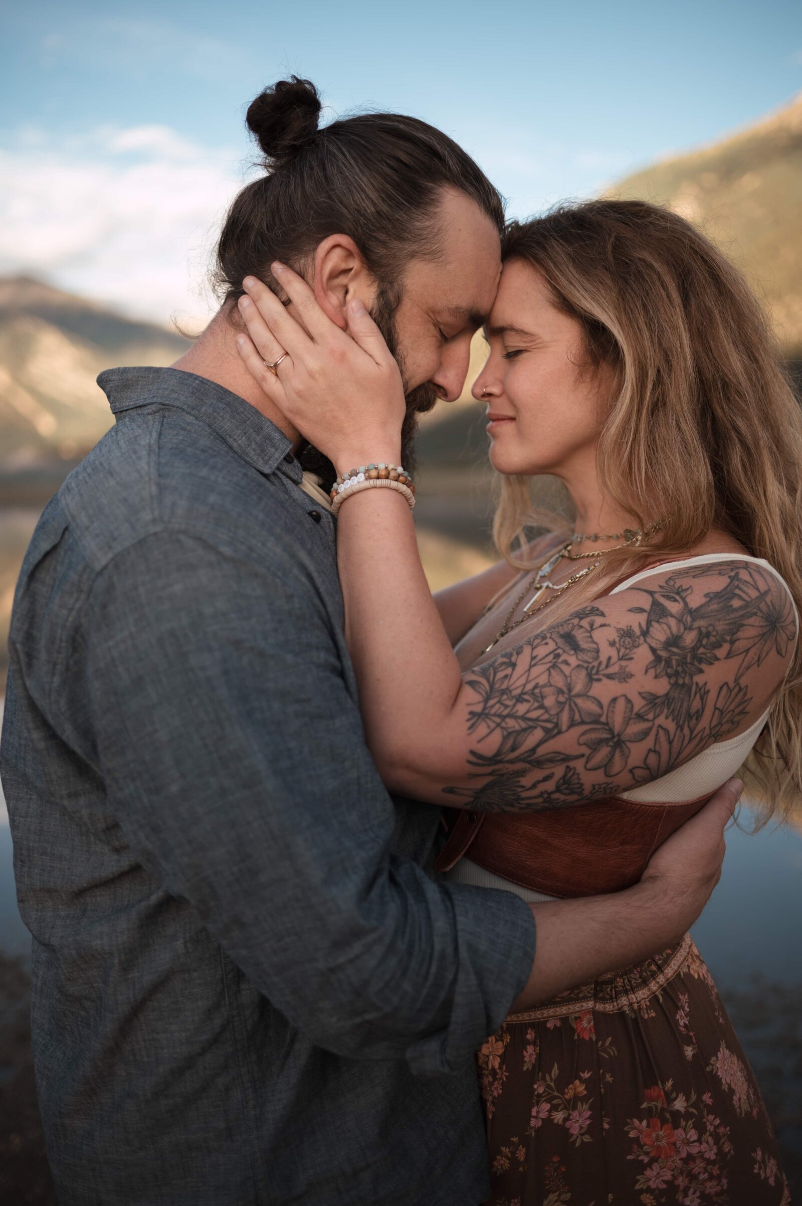 Golden-hour elopement in Colorado’s alpine meadows