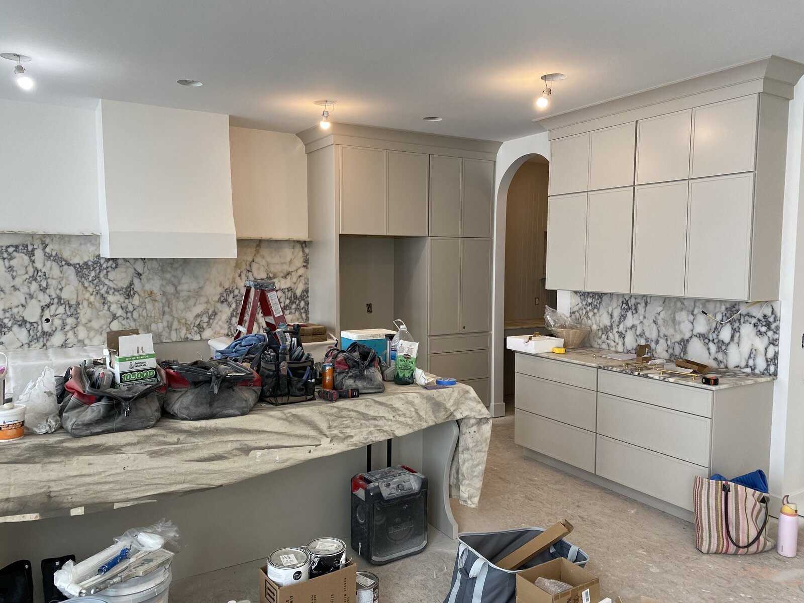 kitchen under construction