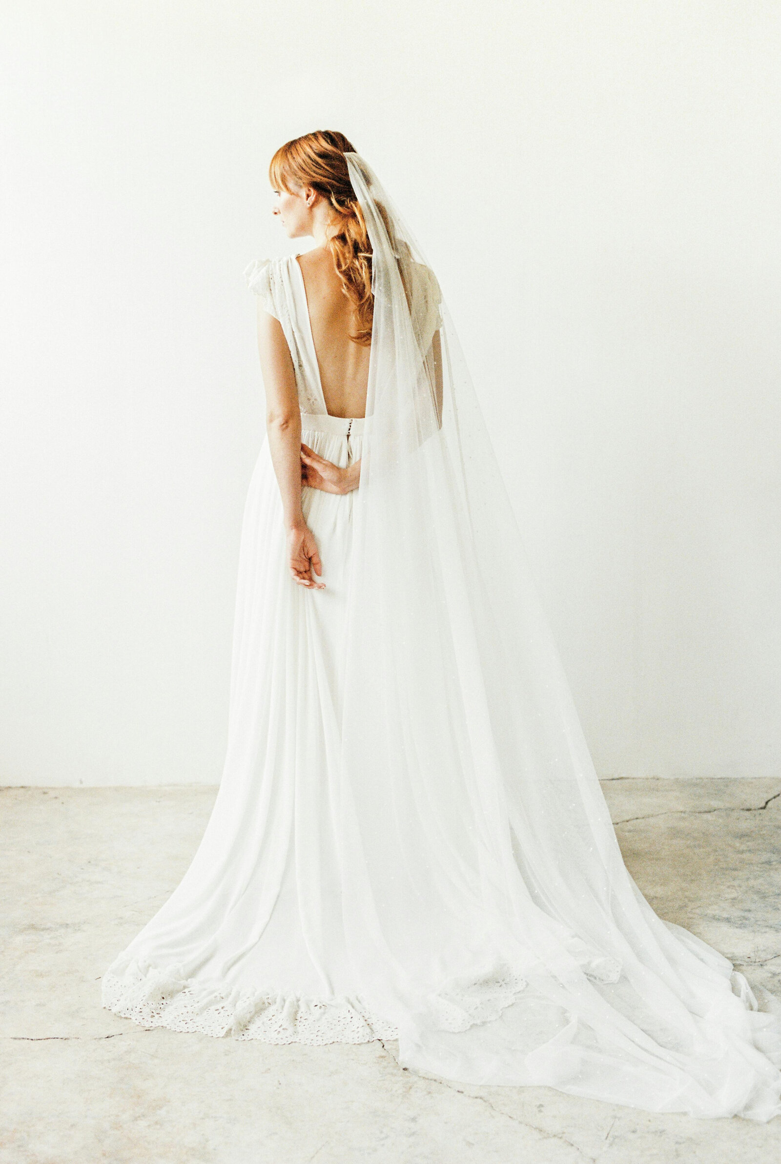 Open Back Long Train | Emmanuel's Bridal
