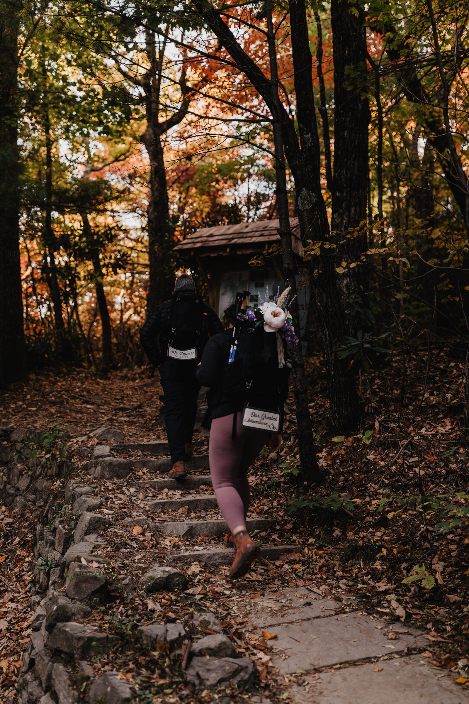 Adventure Elopement Photographer | Backpacking Mountain Wedding North Carolina