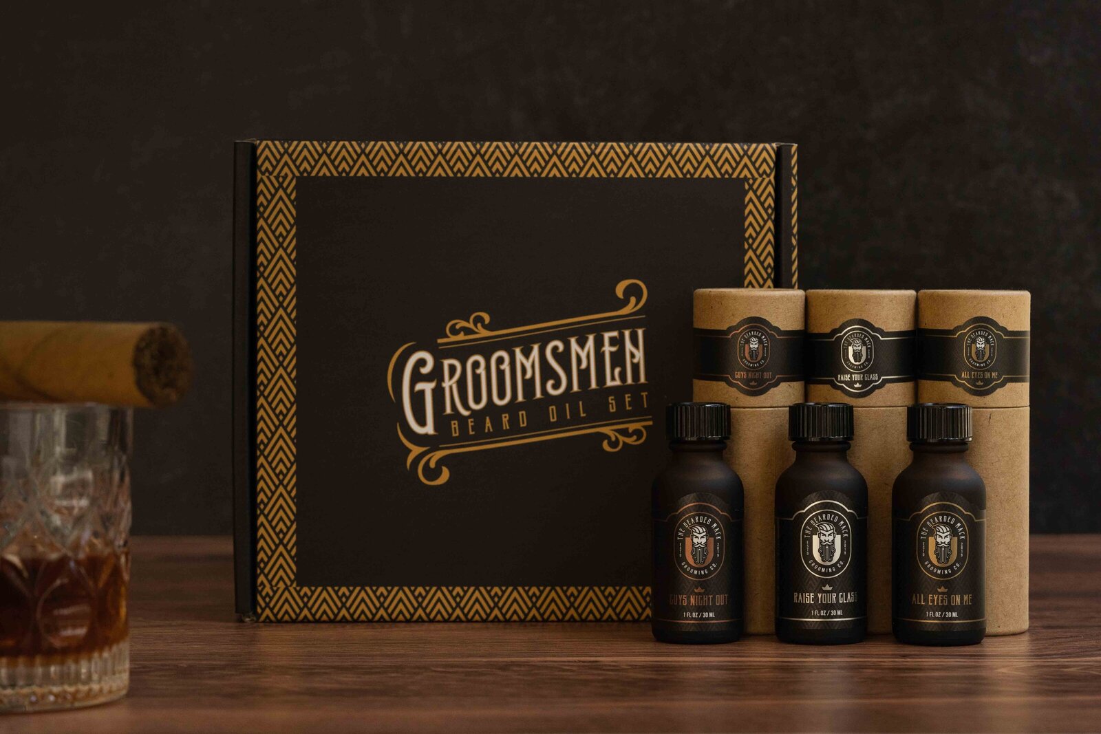 groomsmen beard oil set during Herndon,Virginia product photo
