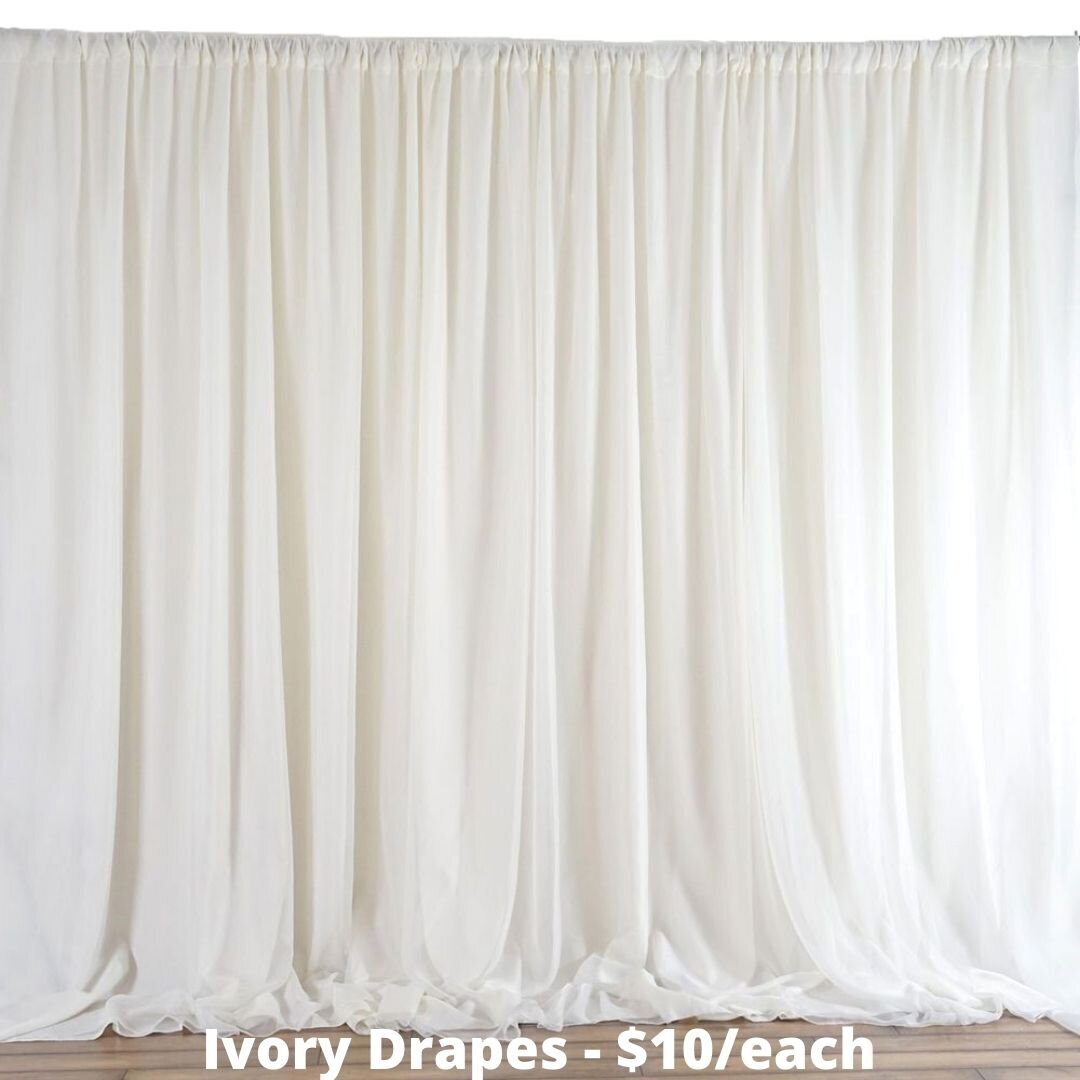ivory drapes