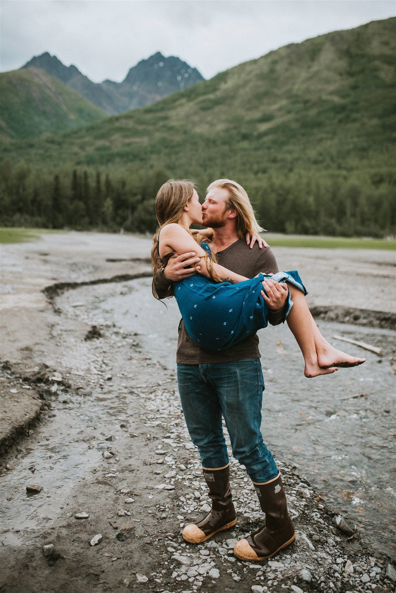 Eklutna Lake Engagement Photos | Alaska Wedding Photographer3