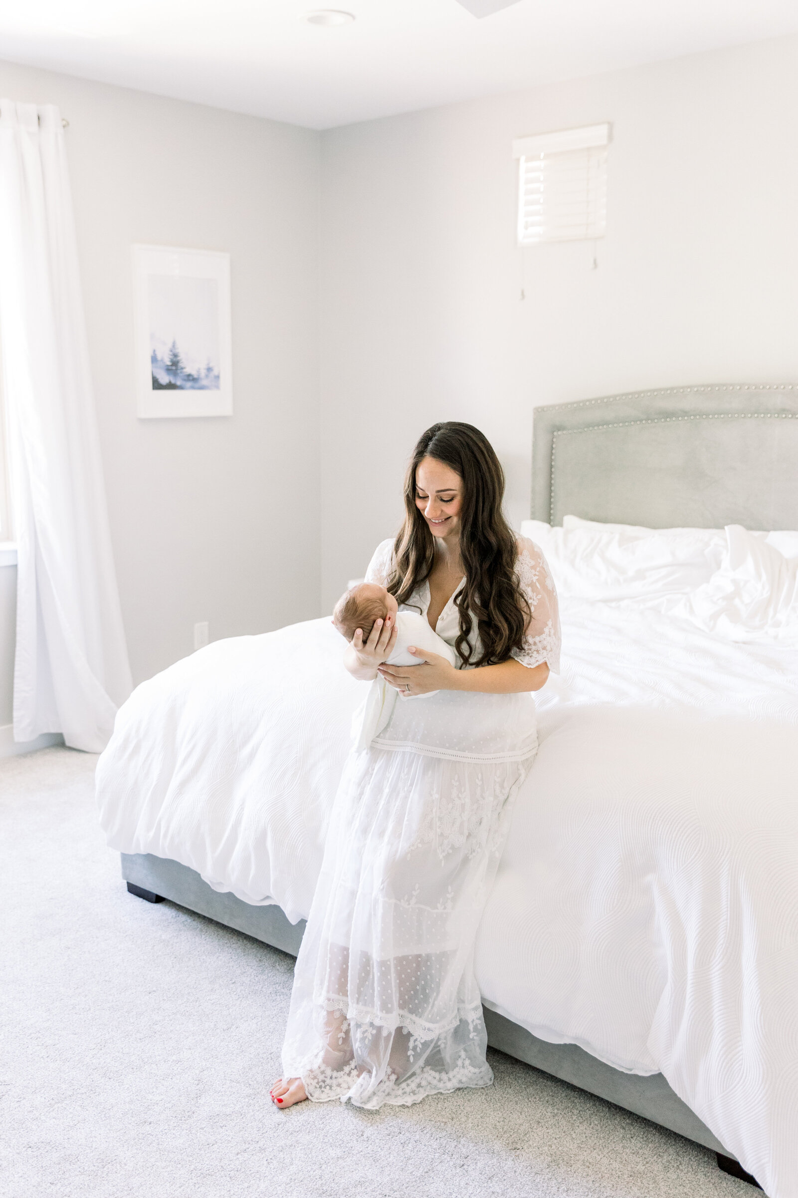 Image of in-home newborn session taken by Newborn Photographer Sacramento Kelsey Krall