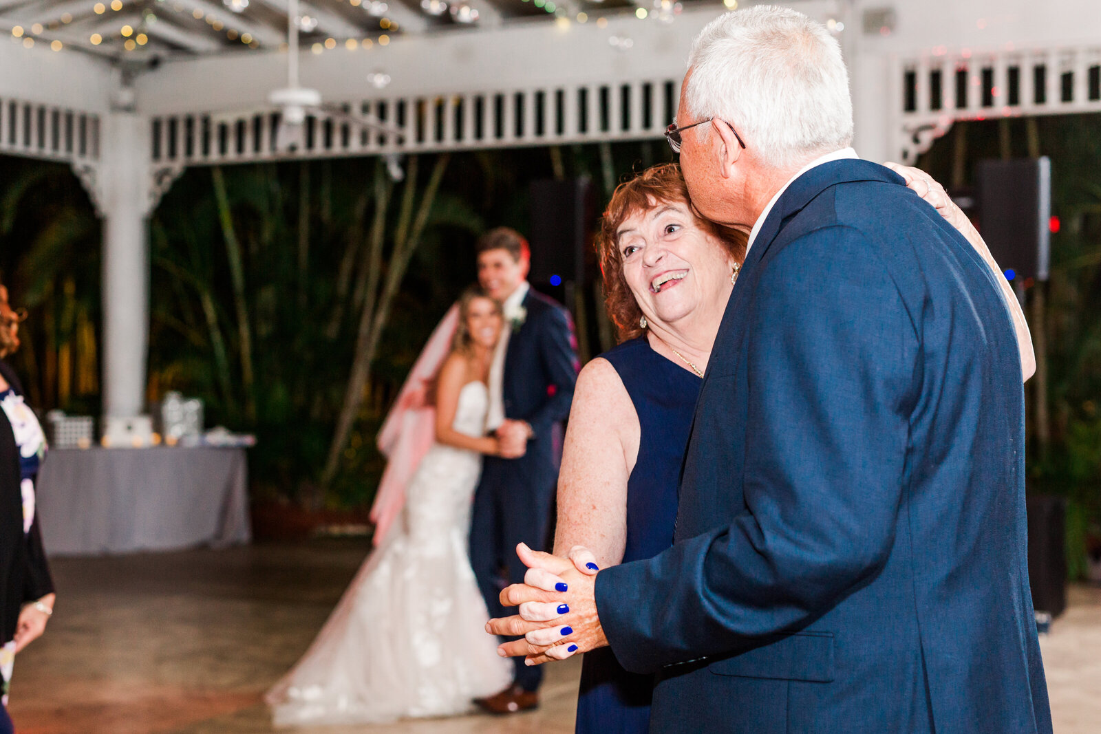 Grandparents of bride and groom share dance at Tampa Wedding Venue Reception