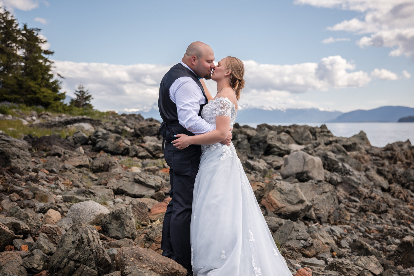Christine Johnson Photography - Rachel and Bill Wedding Glacier Juneau AK -16