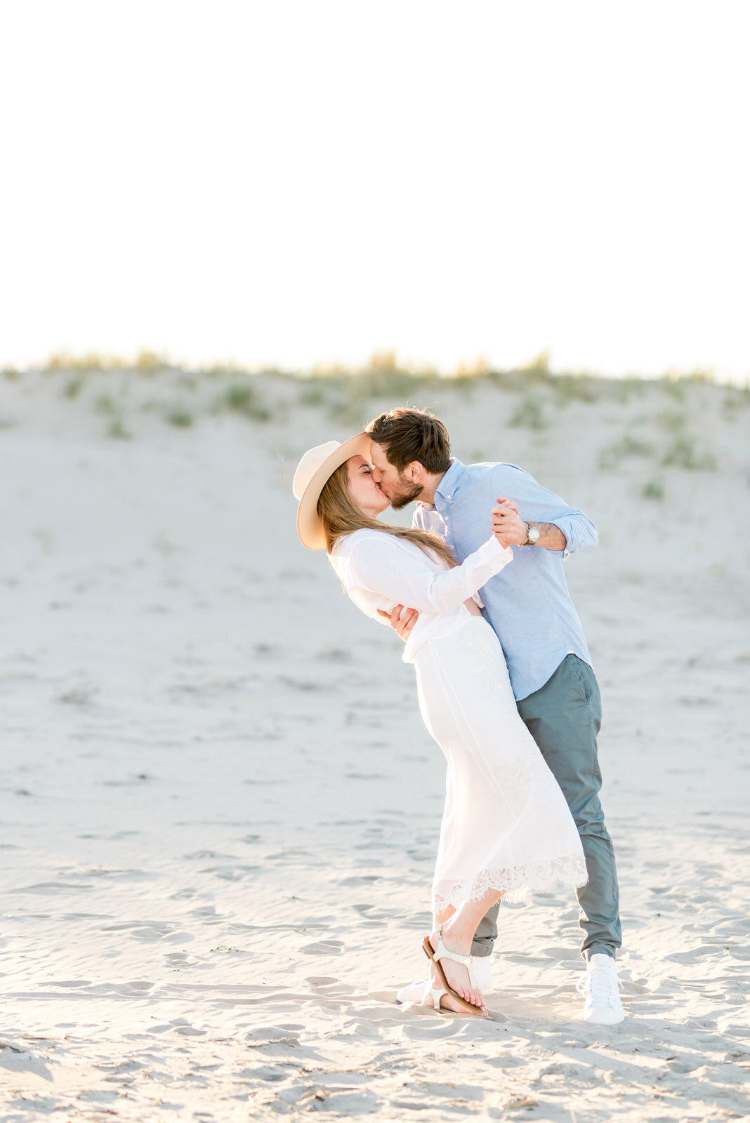 Good Harbor Beach Engagement Photos
