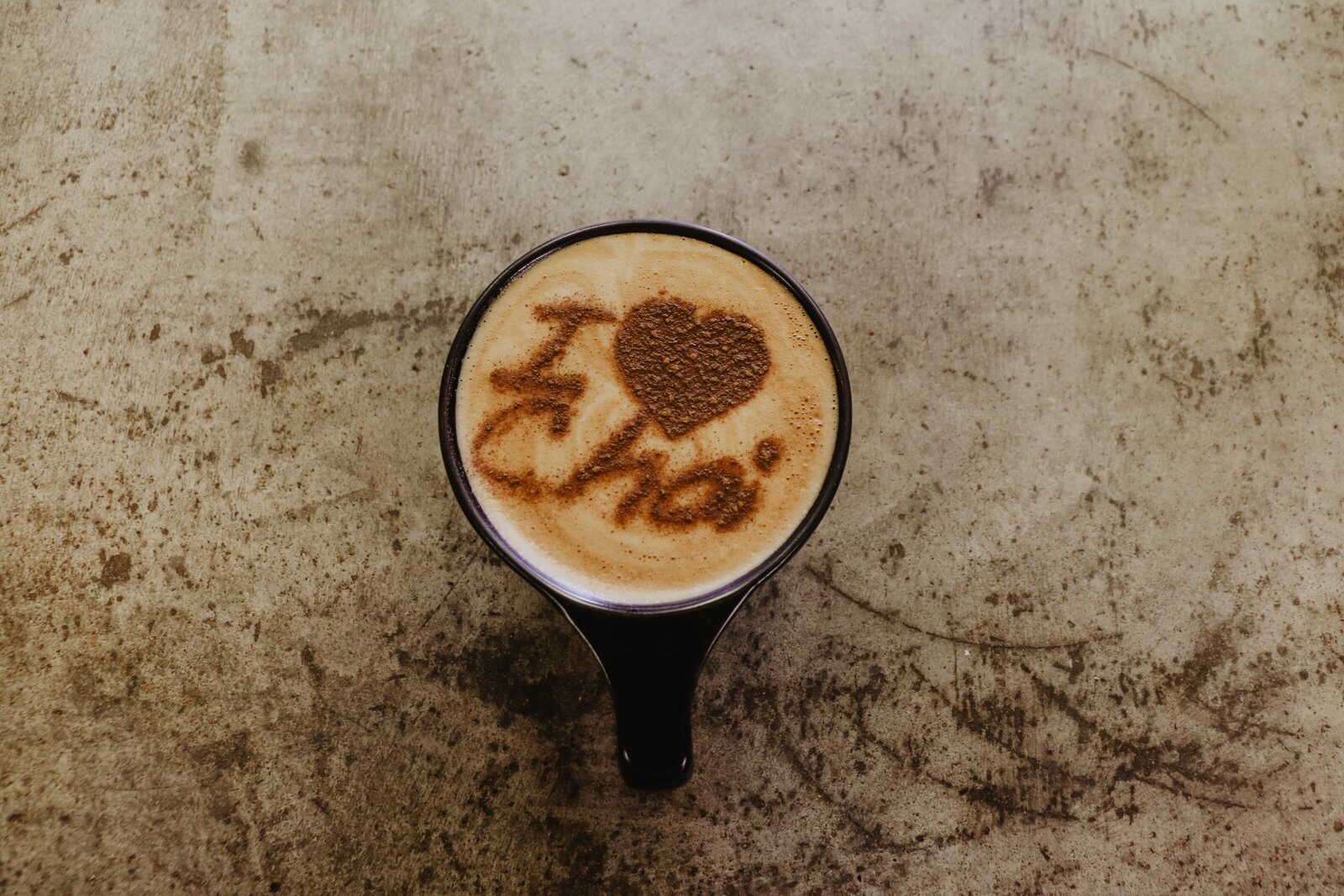 Inviting image of a mug filled with Amy's favorite beverage, a delicious chai tea latte