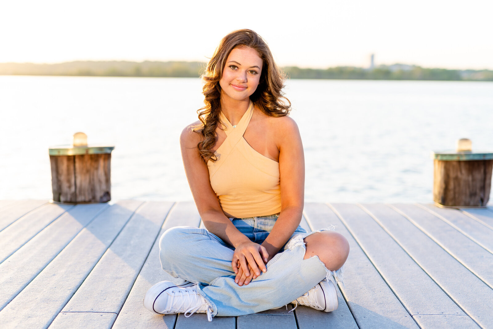 Spring Old Town Alexandria Waterfront Senior Session | Megan Hollada Photography | Northern Virginia Senior Photographer