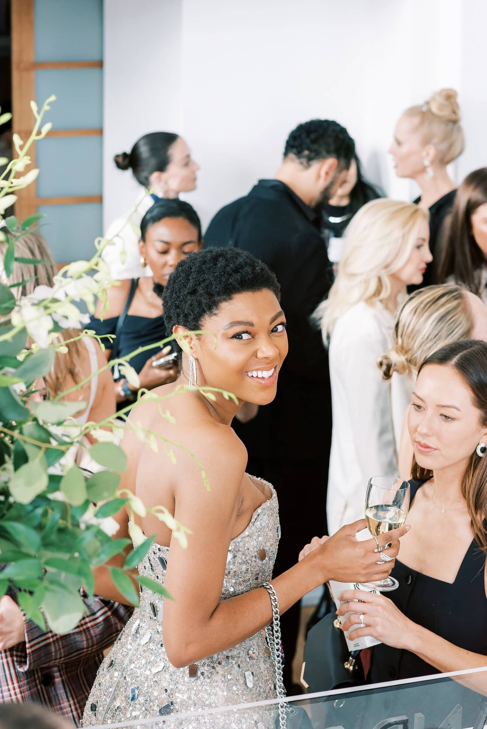 Destination Wedding Photographer Anna Lundgren in Stockholm Wedding dress inspiration Bronx and Banco at The Penthouse NYBFW New York_226