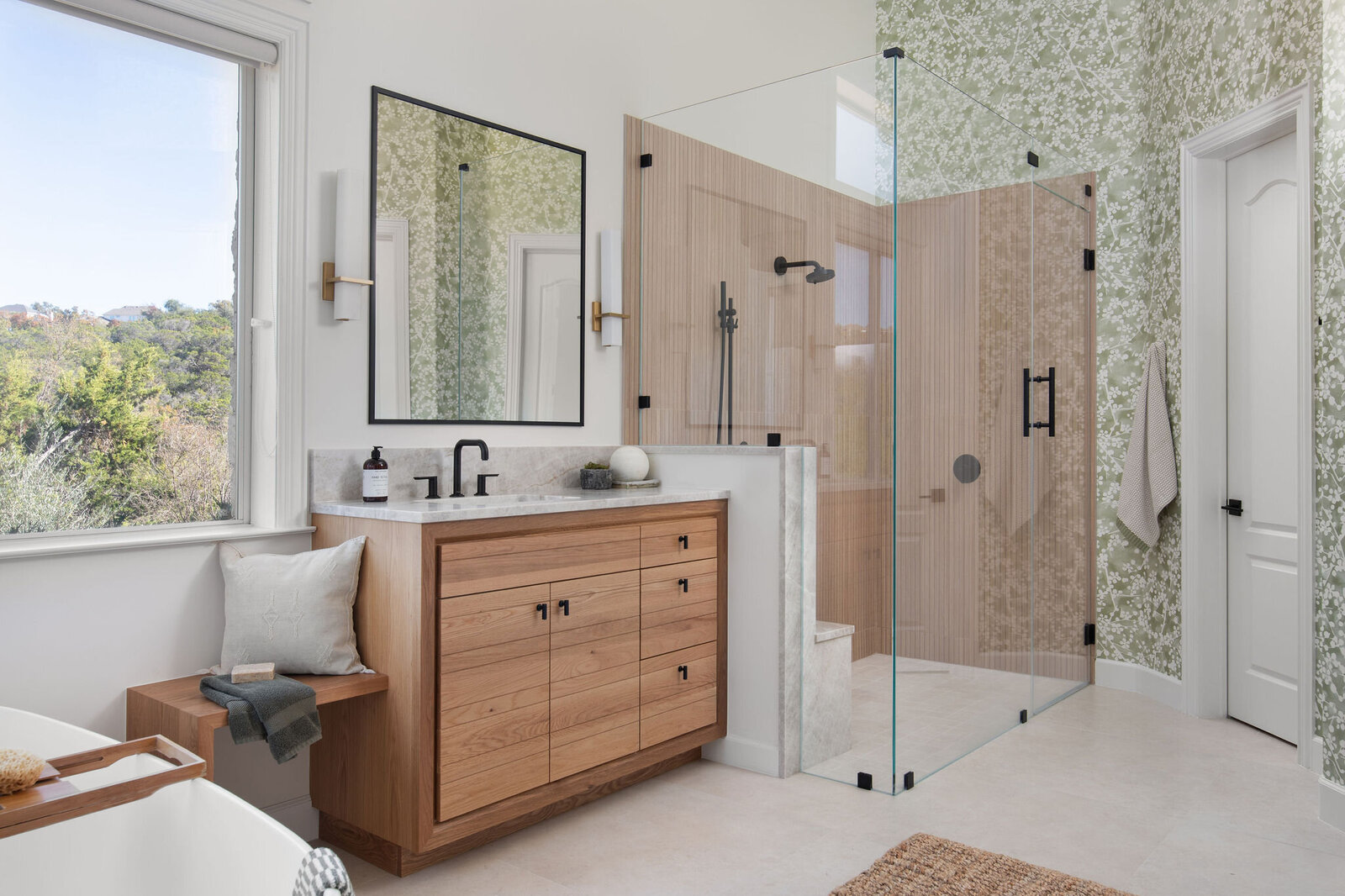 Nuela Designs Remodel Primary Bathroom Organic Modern