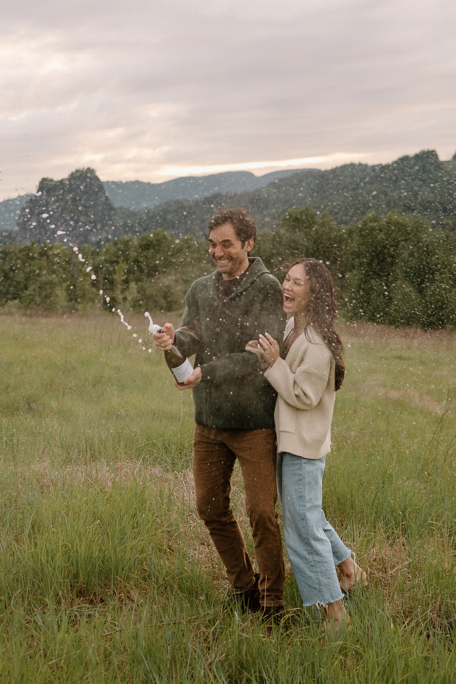 Photograph of engaged couple taken by Portland Oregon Wedding Photographer
