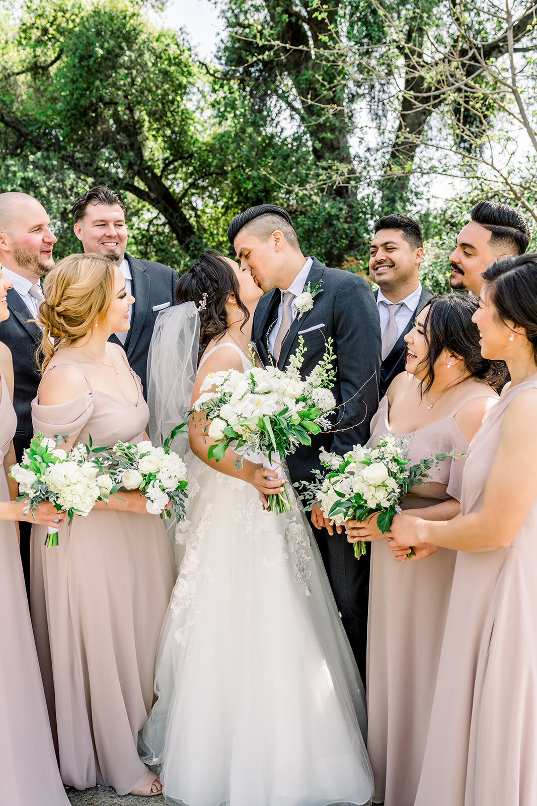 Wedding party at Union hill inn in Sonora, CA